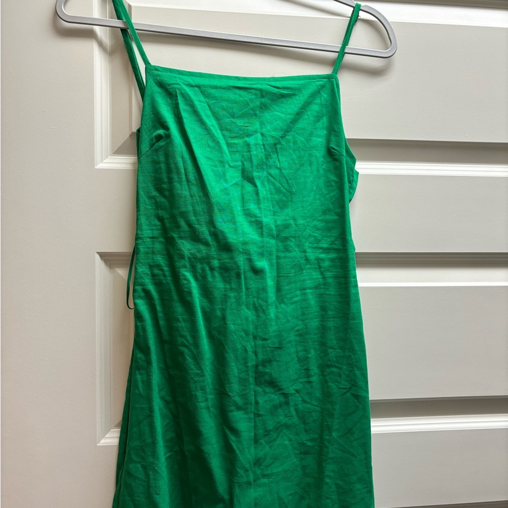 Le Lis Green Mini Dress